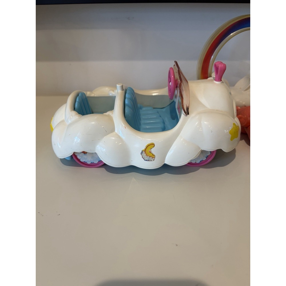 Vintage lot of 1980's Poseable Care Bears Figures Cloud Car Damaged-READ - Picture 4 of 6